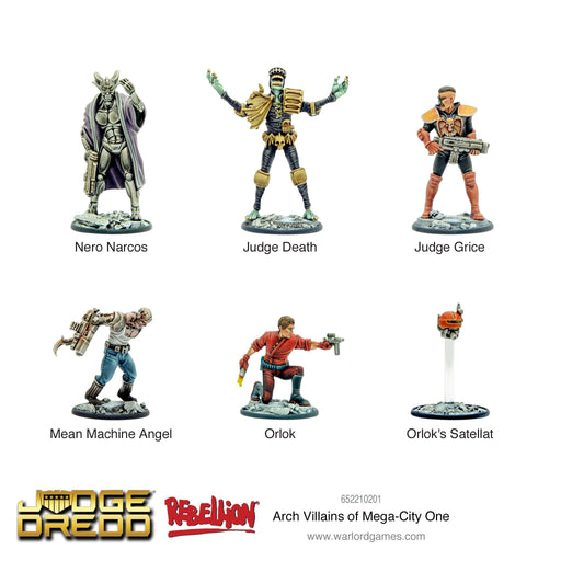 Judge Dredd Arch Villains of Mega City One New - Tistaminis