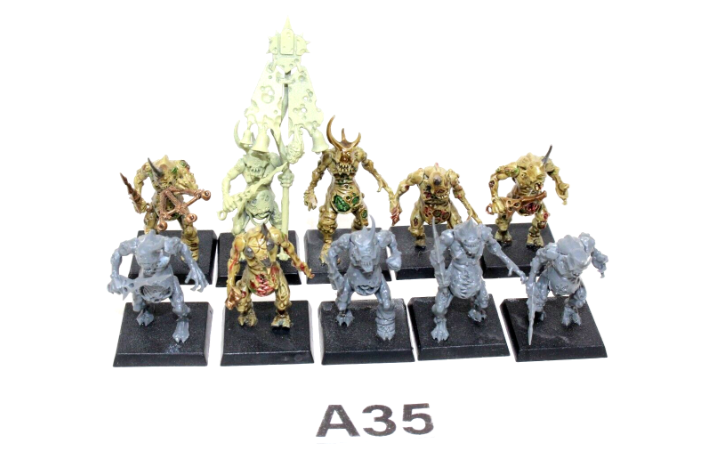 Warhammer Chaos Daemons Plaguebearers A35