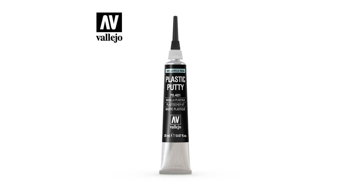 VALLEJO PLASTIC PUTTY 20ML TUBE VAL70401 NEW