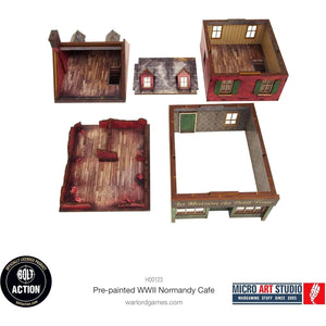 Warlord Games MDF Terrain WW2 Normandy Cafe PREPAINTED New - Tistaminis