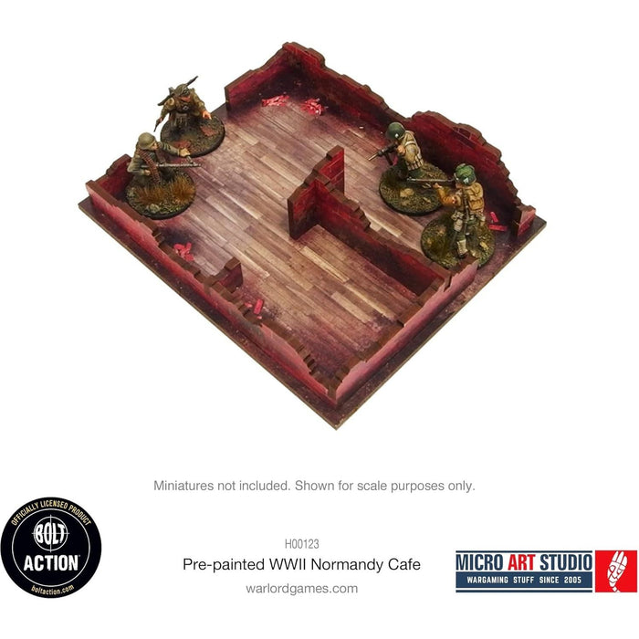 Warlord Games MDF Terrain WW2 Normandy Cafe PREPAINTED New - Tistaminis