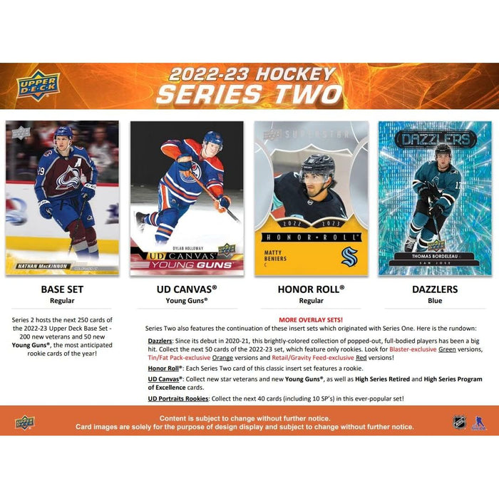 UPPER DECK SERIES 2 HOCKEY 22/23 BLASTER New - Tistaminis