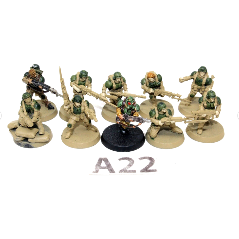 Warhammer Imperial Guard Cadian Shock Troops A22 - Tistaminis