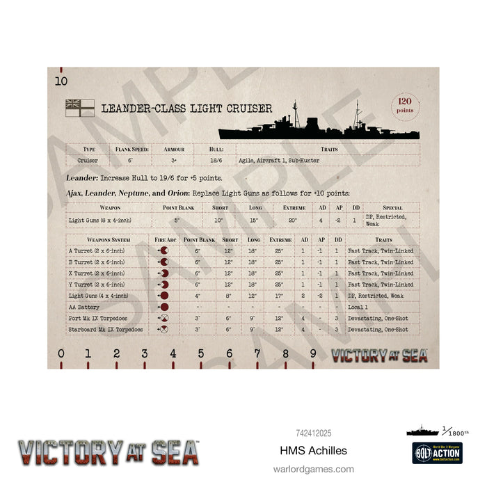 Victory at Sea Royal Navy HMS Achilles