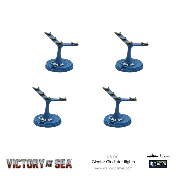 Victory at Sea Royal Navy Gloster Gladiator Flights (Plastic)