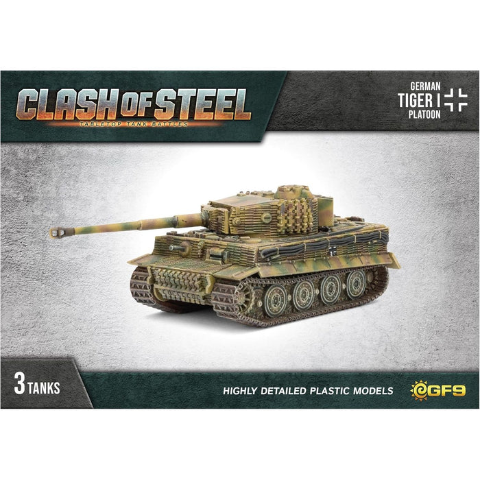 Clash of Steel Tiger I Tank Platoon (x3 Plastic)