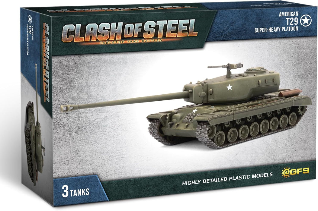 Clash of Steel T29 Super-Heavy Tank Platoon (x3 Plastic)