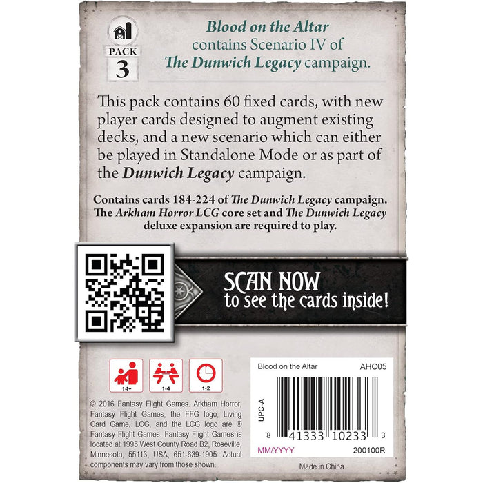 Arkham Horror LCG: Blood On The Altar