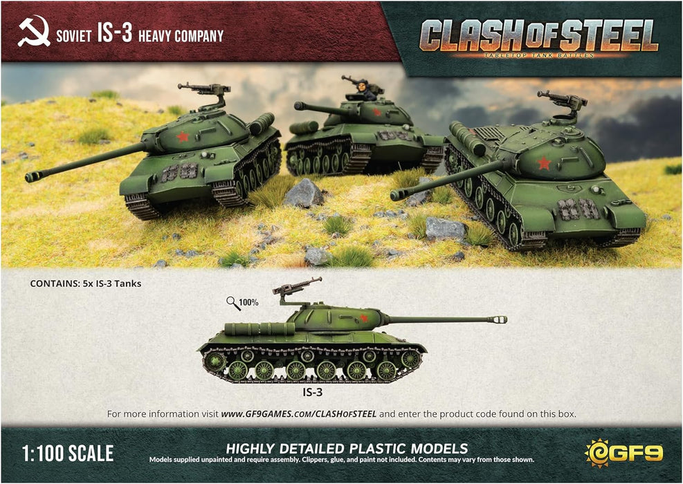 Clash of Steel IS-3 Heavy Tank Company (x5 Plastic)