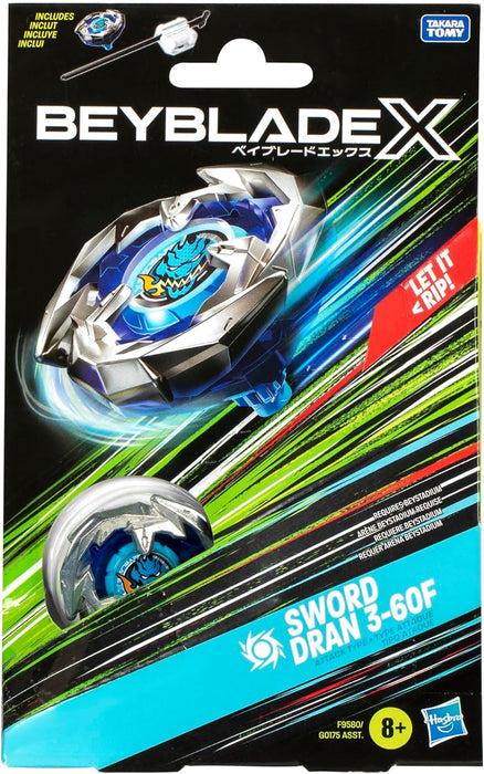 Beyblade X Sword Dran 3-60F Starter Pack Top and Launcher