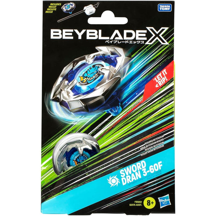 Beyblade X Sword Dran 3-60F Starter Pack Top and Launcher