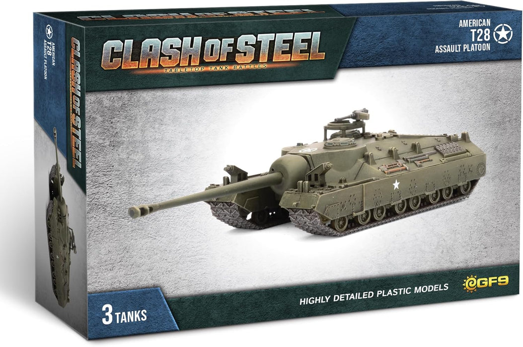 Clash of Steel T28 Assault Tank Platoon (x3 Plastic)