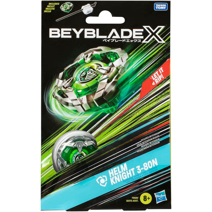 Beyblade X Helm Knight 3-80N Starter Pack Top and Launcher