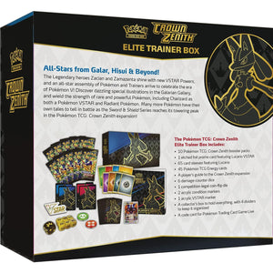 Pokemon Crown Zenith Elite Trainer Box - Tistaminis