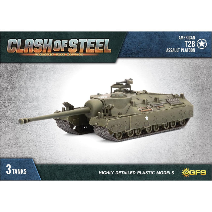 Clash of Steel T28 Assault Tank Platoon (x3 Plastic)