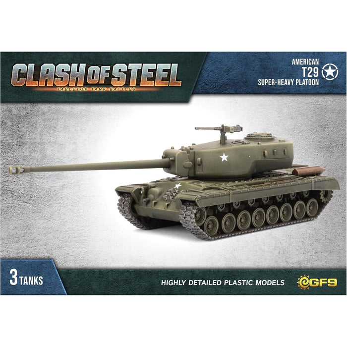 Clash of Steel T29 Super-Heavy Tank Platoon (x3 Plastic)