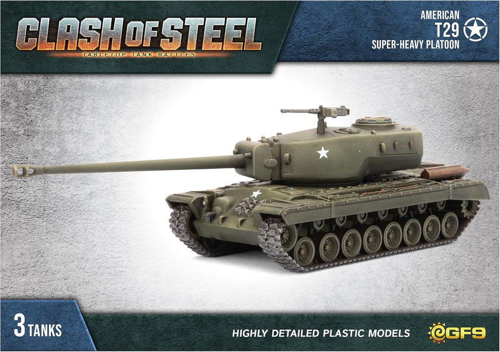 Clash of Steel T29 Super-Heavy Tank Platoon (x3 Plastic)