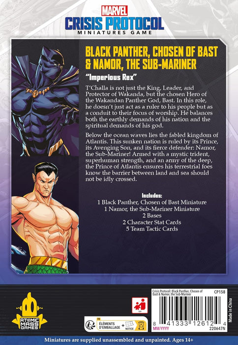 Marvel Crisis Protocol: Black Panther, Chosen of Bast & Namor, The Sub-Mariner