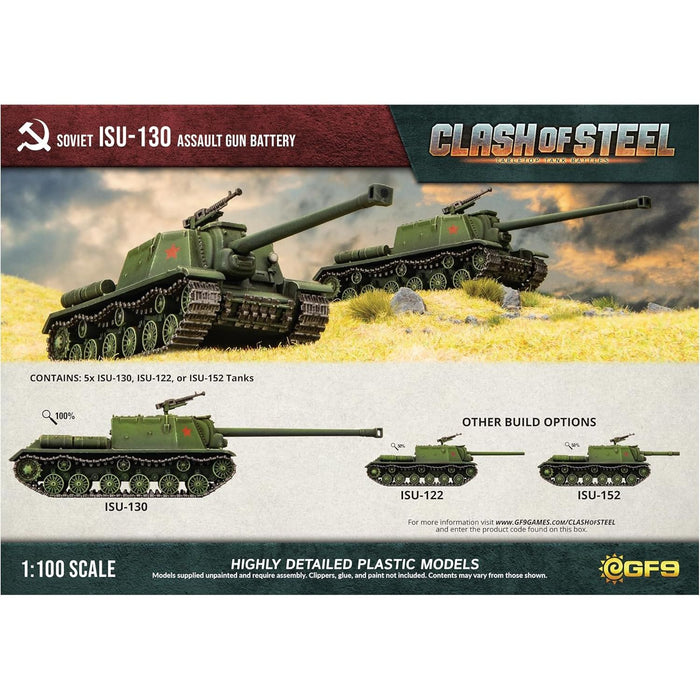 Clash of Steel ISU-130 Assault Gun Battery (x5 Plastic)