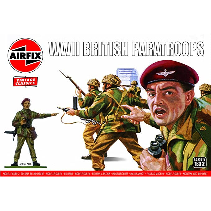 AirFix Vintage Classics WWII BRITISH PARATROOPS (1/32) New - Tistaminis
