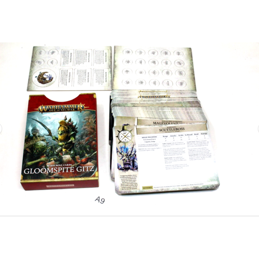 Warhammer Orcs and Goblins Gloomspite Gitz Warscroll Cards A9 - Tistaminis