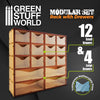 Green Stuff World MDF Vertical rack with Drawers New - Tistaminis