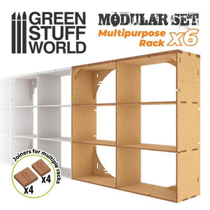 Green Stuff World MDF Multipurpose Rack x6 New - Tistaminis