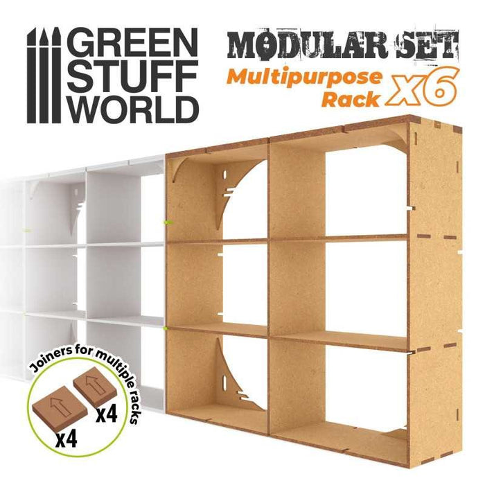 Green Stuff World MDF Multipurpose Rack x6 New - Tistaminis