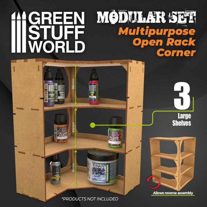 Green Stuff World Multipurpose Open Rack - CORNER New - Tistaminis