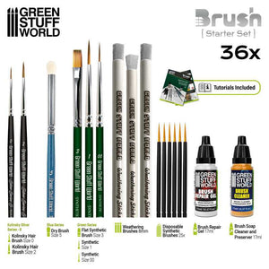 Green Stuff World Starter Brush Set New - Tistaminis