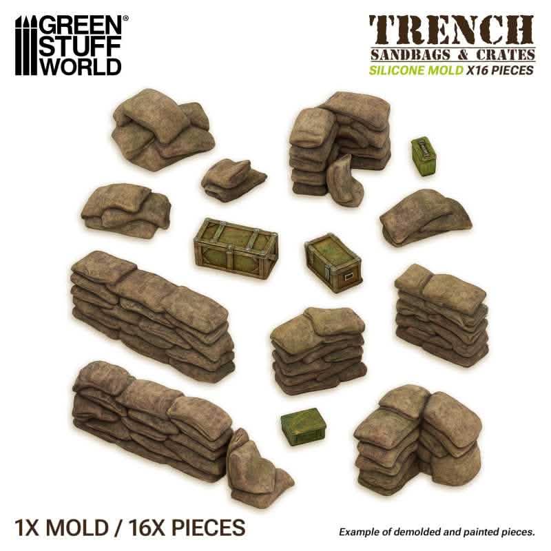 Green Stuff World Silicone Molds - Sandbags