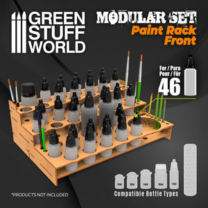 Green Stuff World Modular Paint Rack - FRONT New - Tistaminis