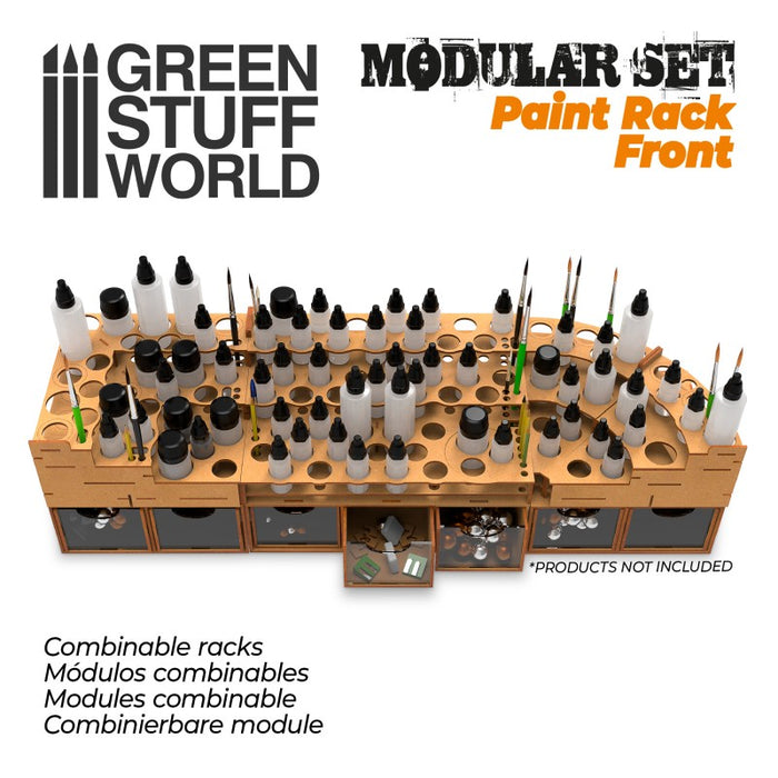 Green Stuff World Modular Paint Rack - FRONT New - Tistaminis