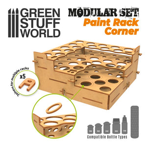 Green Stuff World Modular Paint Rack - STRAIGHT CORNER New - Tistaminis