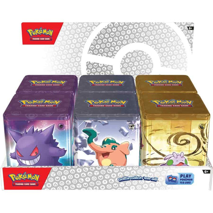 Pokemon 2024 Stacking Tin (x1 random tin) New - Tistaminis