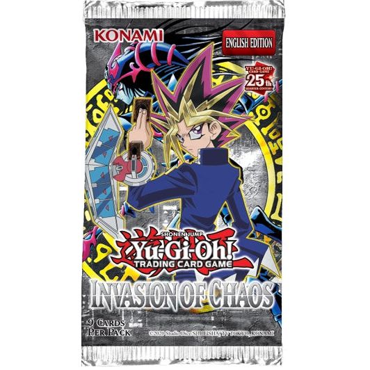 YUGIOH 25A INVASION OF CHAOS BOOSTER PACK (x1) New - Tistaminis