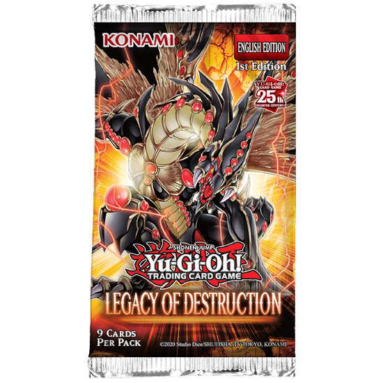 Yugioh LEGACY OF DESTRUCTION BOOSTER Pack (x1) April 26 Pre-Order - Tistaminis