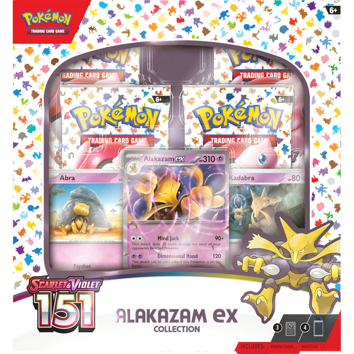 Pokemon Scarlet and Violet 151 ALAKAZAM EX COLLECTION Oct-06 Pre-Order - Tistaminis