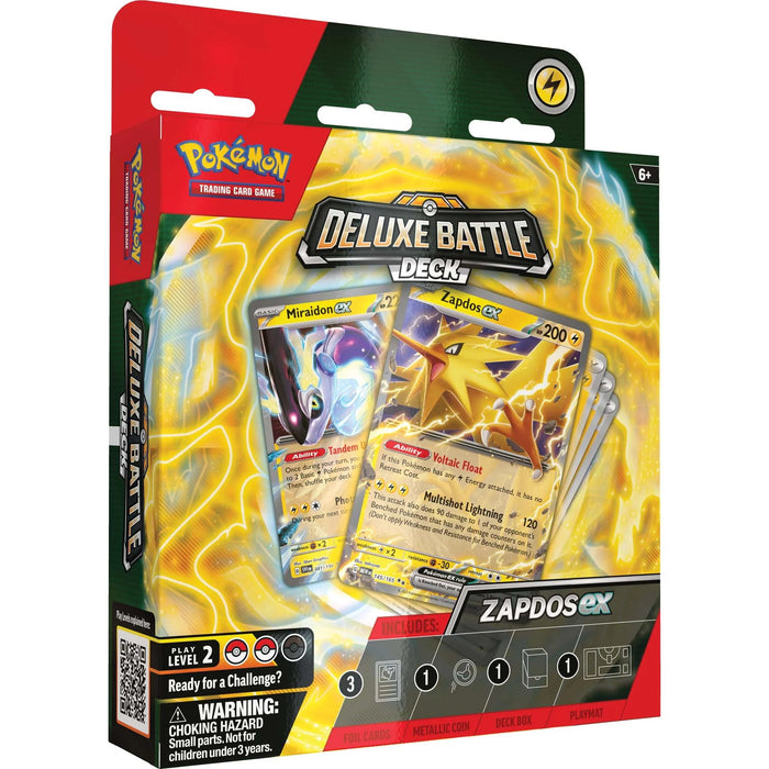 POKEMON DELUXE BATTLE DECKS ZAPDOS EX Mar-22 Pre-Order - Tistaminis