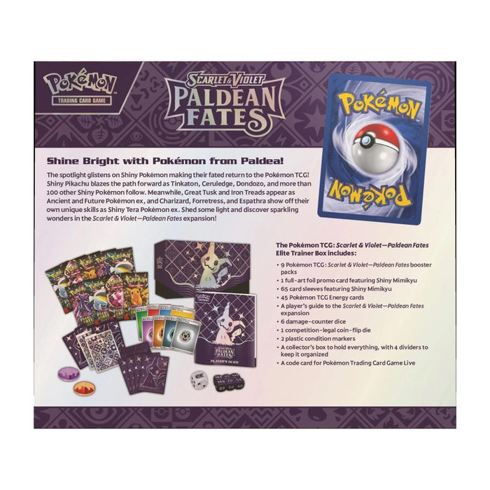 Pokemon PALDEAN FATES ELITE TRAINER BOX Jan-26 Pre-Order - Tistaminis