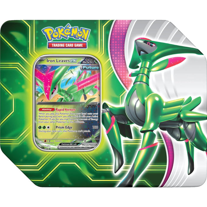 Pokemon Paradox Clash Tin - Iron Leaves May-24 Pre-Order - Tistaminis