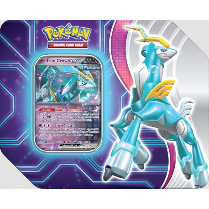 Pokemon PARADOX DESTINIES TIN - Iron Crown Ex