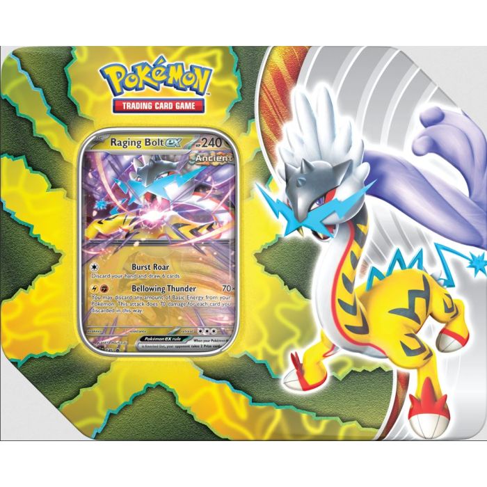 Pokemon PARADOX DESTINIES TIN - Raging Bolt Ex