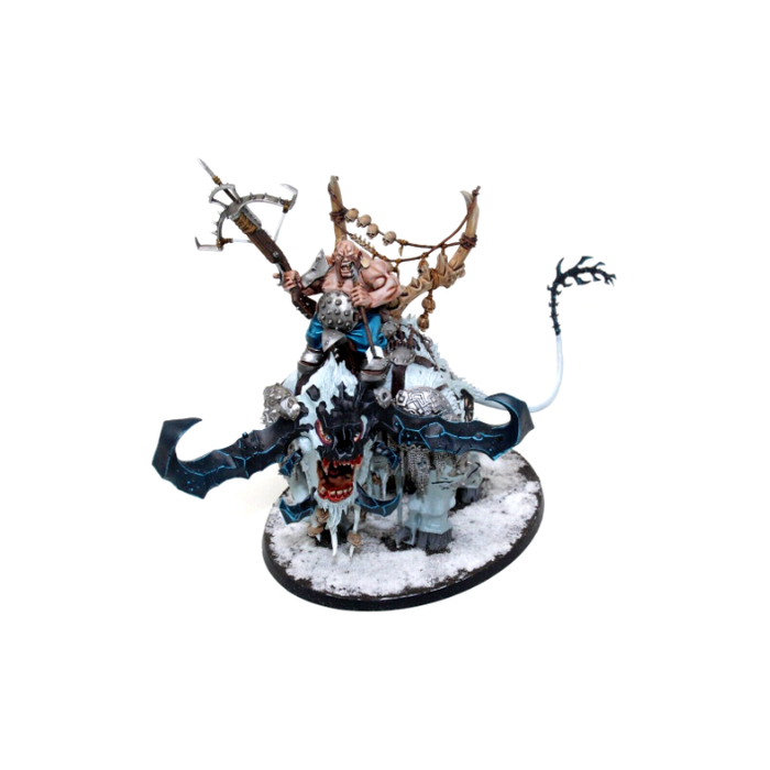 Warhammer Ogre Kingdoms Frostlord on Stonehorn Well Painted A1