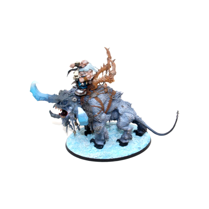 Warhammer Ogre Kingdoms Huskard on Stonehorn Well Painted RNA2