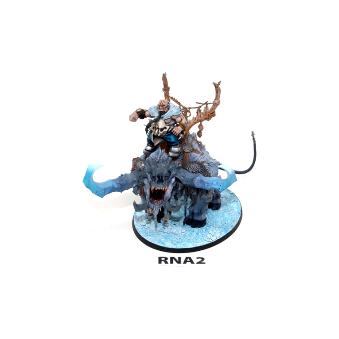 Warhammer Ogre Kingdoms Huskard on Stonehorn Well Painted RNA2