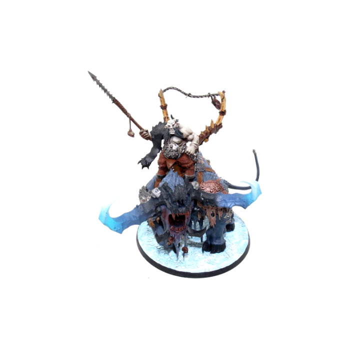 Warhammer Ogre Kingdoms Frostlord on Stonehorn Well Painted RNA3