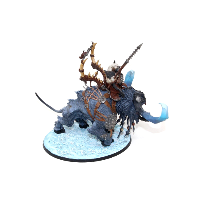 Warhammer Ogre Kingdoms Frostlord on Stonehorn Well Painted RNA3