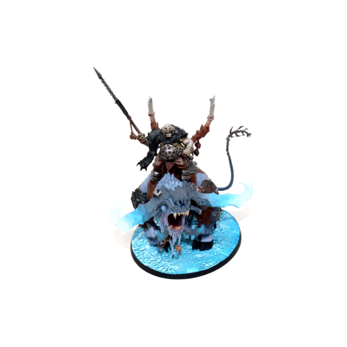 Warhammer Ogre Kingdoms Frostlord on Stonehorn Well Painted BG4