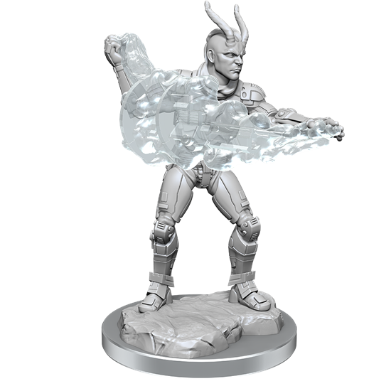 STARFINDER UNPAINTED MINIS WV17 LASHUNTA TECHNOMANCER MALE New - Tistaminis